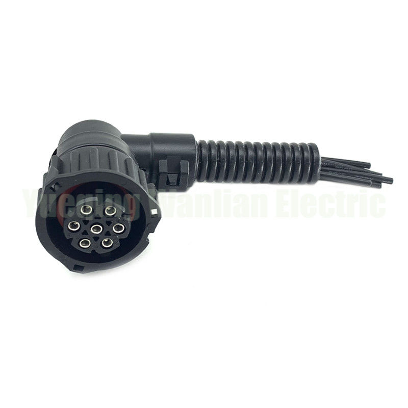 7 Pin 967650-1 968421-1 1-1813344-1 Στρογγυλός αισθητήρας ταχύτητας οδόμετρου Μαύρο σφραγισμένο σύρμα