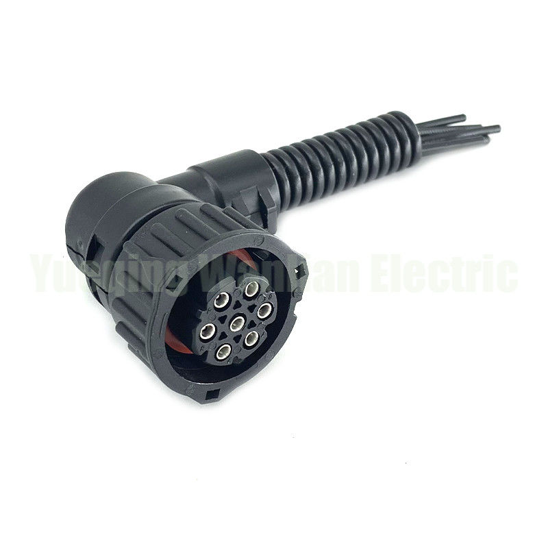 7 Pin 967650-1 968421-1 1-1813344-1 Στρογγυλός αισθητήρας ταχύτητας οδόμετρου Μαύρο σφραγισμένο σύρμα