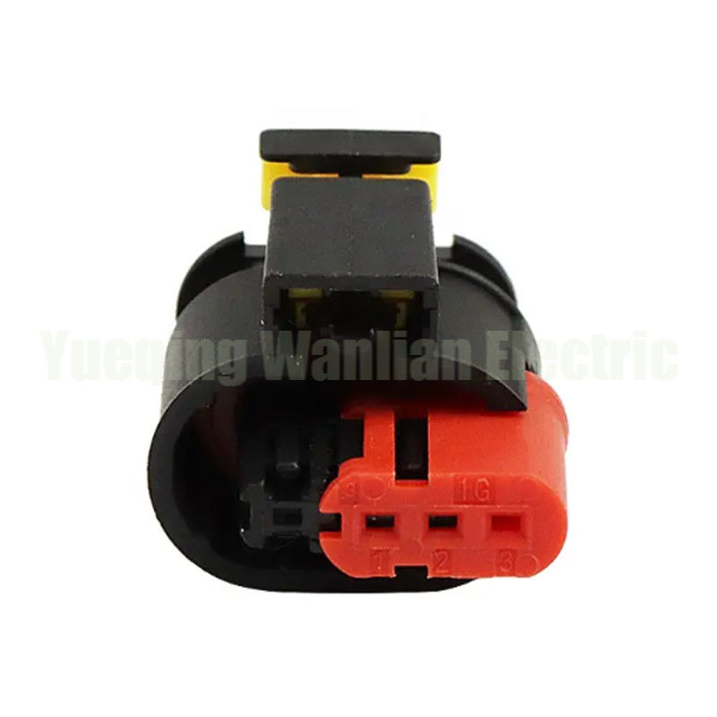 3 Pin 284426-1 284425-1 Αδιάβροχος συνδετήρας συρματόπλεγματος αυτοκινήτου / συνδετήρας τροχιάς ανάφλεξης