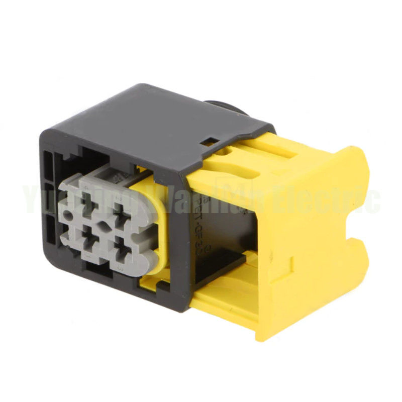 4 Πιν HDSCS Connector 2-1418390-1 Μαύρο Κέλυφος Γκρίζο Κλειδί Αδιάβροχο Γυναικείο Σημείο