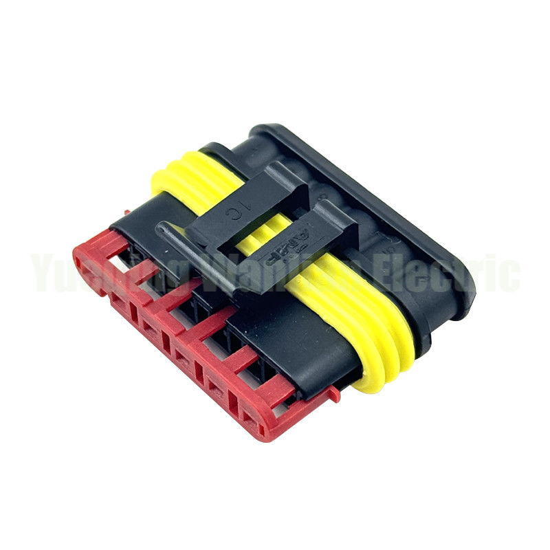 6 Pin 282090-1 Σωλήνα κυκλική Superseal Crimp χωρίς επαφές αυτόματη σύνδεση καλωδίου